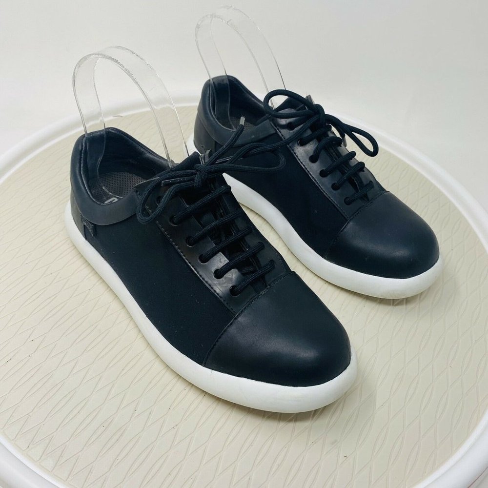 Camper Pelotas Capsule Sneakers Shoes EU 36 US 6 Black Leather Lace Up Low Top